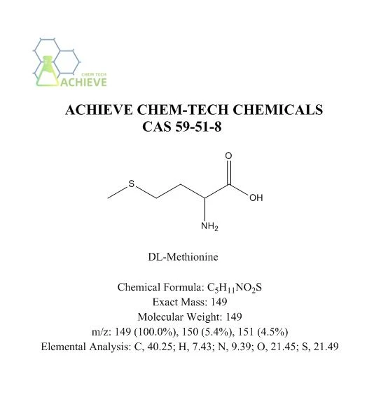 DL-Metionina en polvo CAS 59-51-8