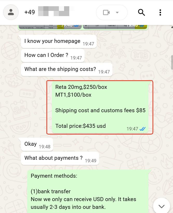 Retatrutide order from Germany | Shaanxi BLOOM Tech Co.,Ltd Retatrutide order from Germany | Shaanxi BLOOM Tech Co.,Ltd