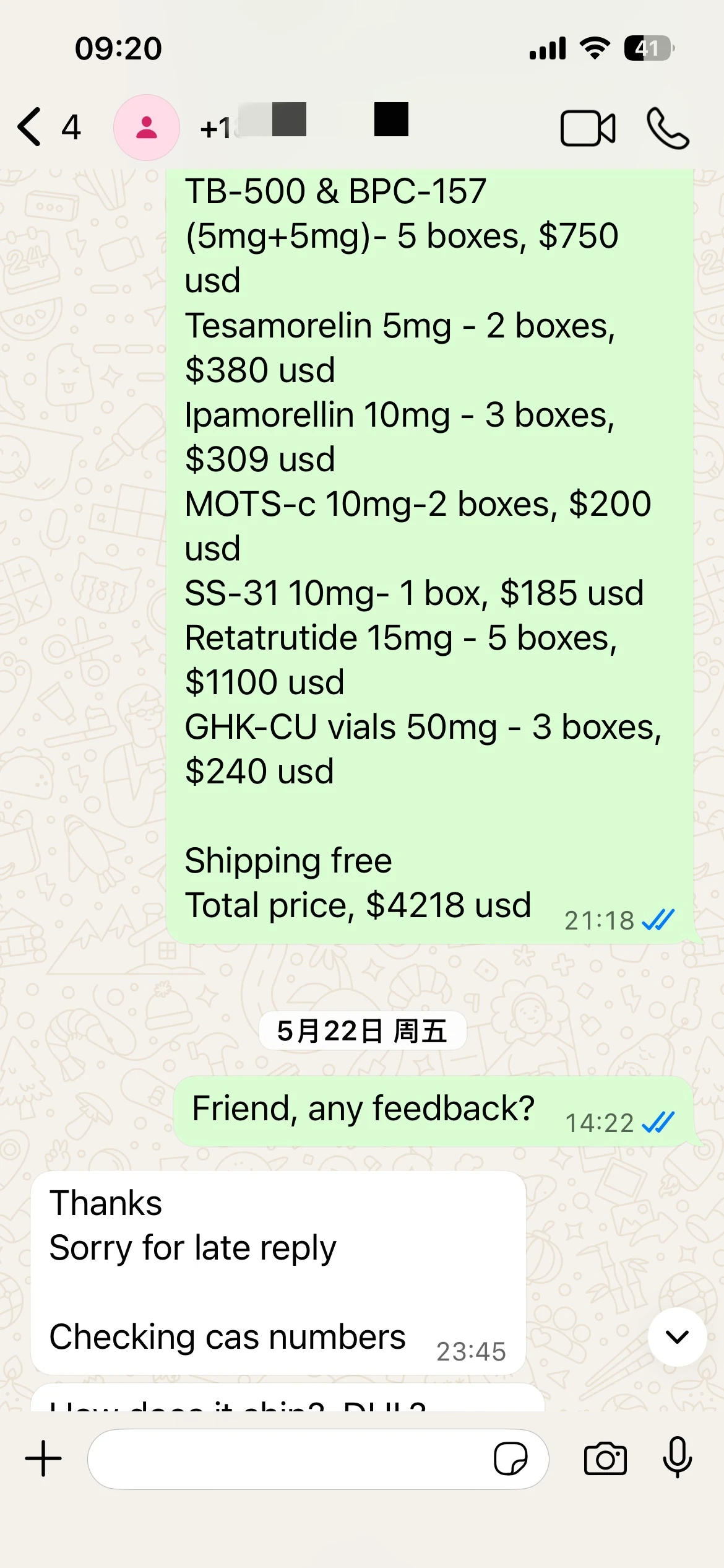 TB 500 Buy | Shaanxi BLOOM Tech Co., Ltd